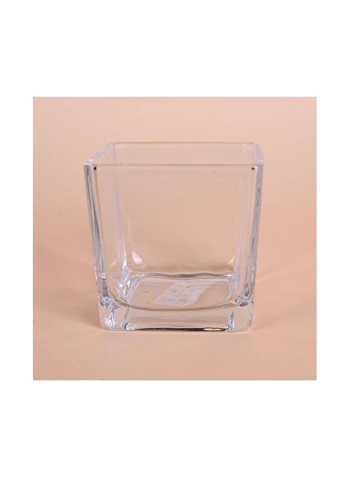 Glass Vase Pressed Flowers, 10 cm Height